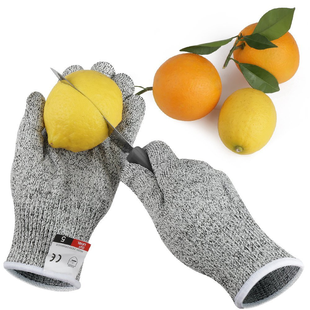 Anti Cut Safety Gloves High-strength Industry Kitchen Gardening Anti-Scratch Cut Proof HPPE Level 5 Glass Multi-Purpose Gloves