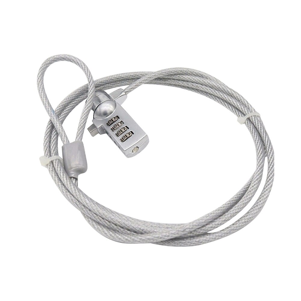 4 Digit Security Password Computer Lock Anti-theft Chain For Notebook PC Laptop Anti-theft lock: Default Title