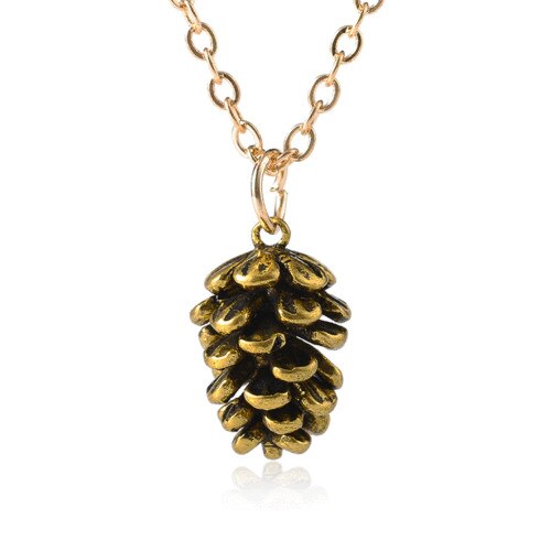 Acorn fruit Leuke Dennenappel Dennenappel pijnboompitten hanger Ketting Bos sieraden