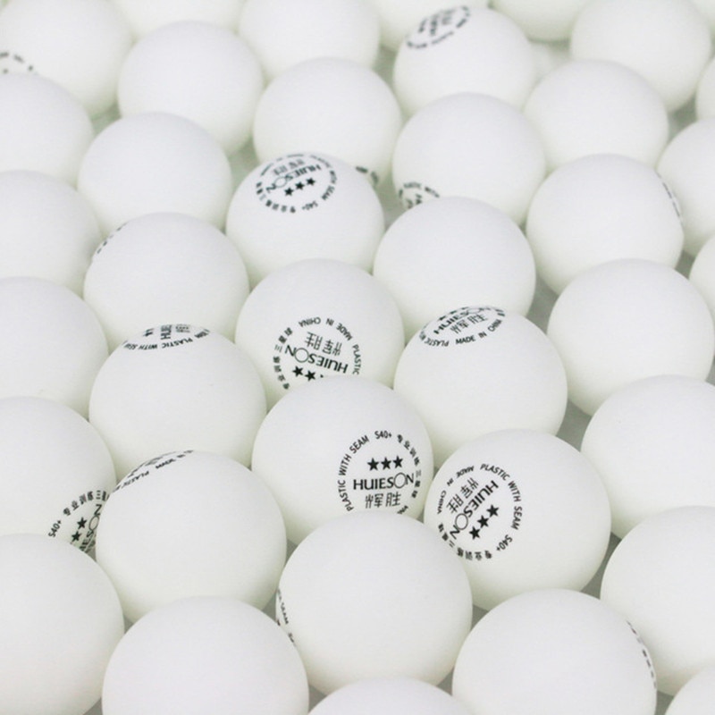 Huieson-Lote de pelotas de Ping Pong S40 + 100g, Material ecológico de 3 estrellas, plástico ABS, para entrenamiento de partidos, 2,8 unidades