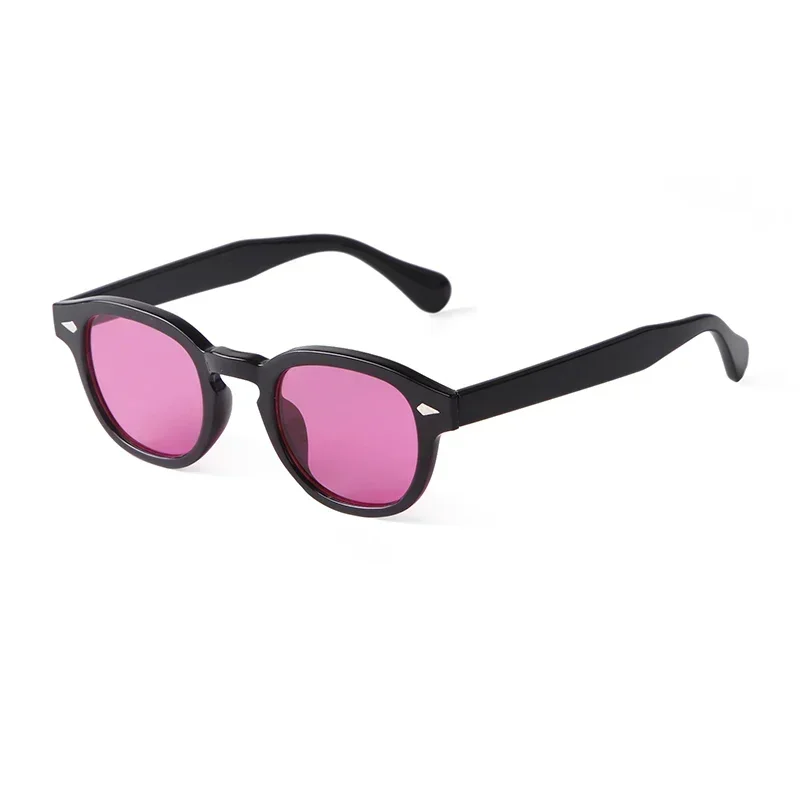 HISTORIA Vintage remache carey gafas de sol redondas mujeres hombres 2022 de Retro amarillo azul lente gafas de sol cuadradas S22728: Azul