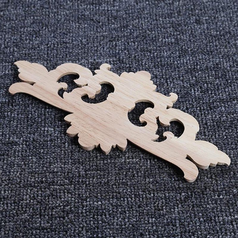 Marco de aplique de esquina tallado de madera clásico, molduras de muebles Vintage, calcomanía DIY, decoración de esquina, marco, muebles artesanales