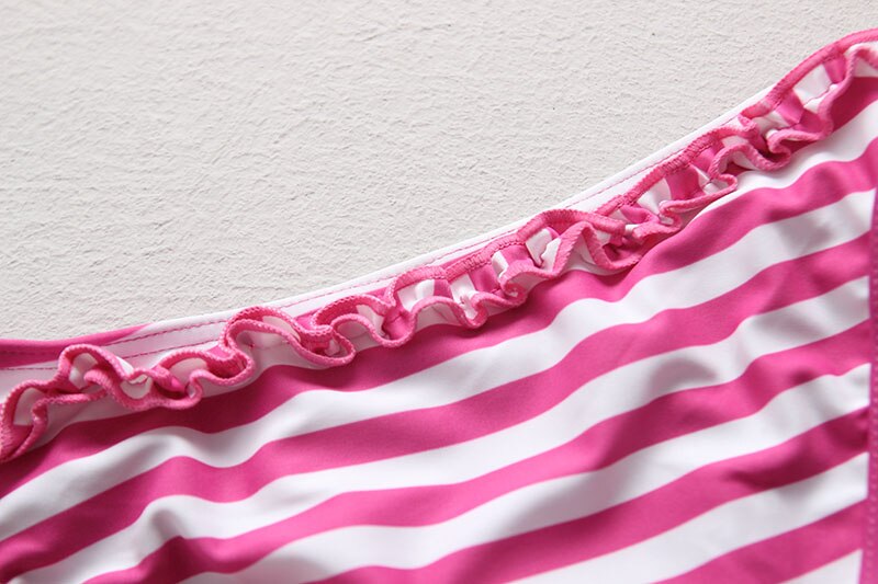 Swimsuits Girls Swimwear Children Girl UPF50+ Sun Protection Two Pieces Rash Guards Stripe Kid Beach Bathing Suit Swim Wear