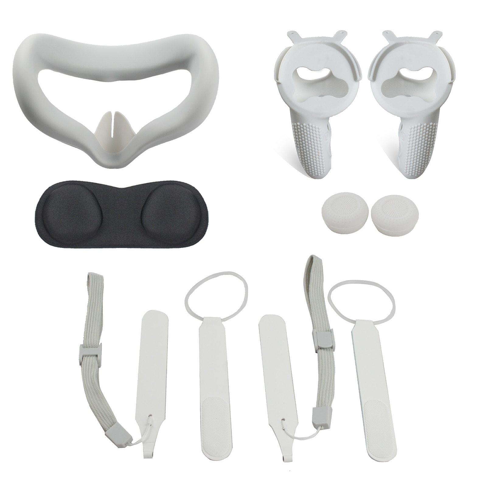 6 pz/set copertura della maschera di protezione dell&#39;occhio del casco di gioco per Oculus Quest 2 VR occhiali cuffia maniglia copertura protettiva per gli accessori qu2