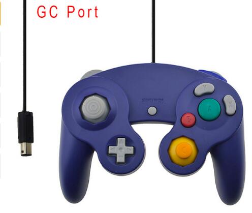 Top Wired Game Controller Gamepad Joystick forNGC NINTENDO GC Game Cube For Platinum fast ship: GC Interface Blue