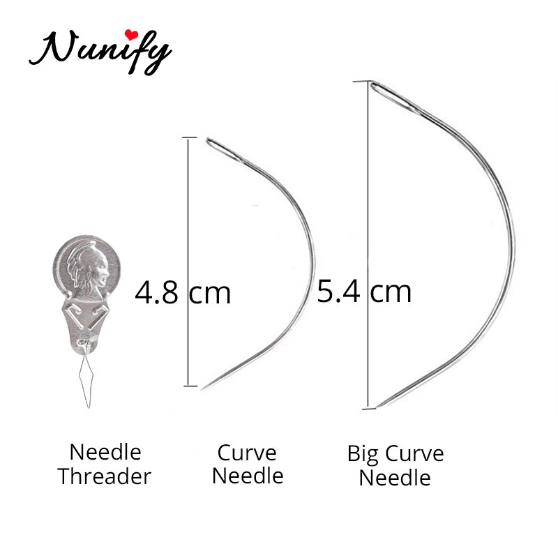 Nunify Threader Thread Guide Tool With Making Wig/Closure/Weave Thread Guide Knitting Accessories Threader Needle Device Thread