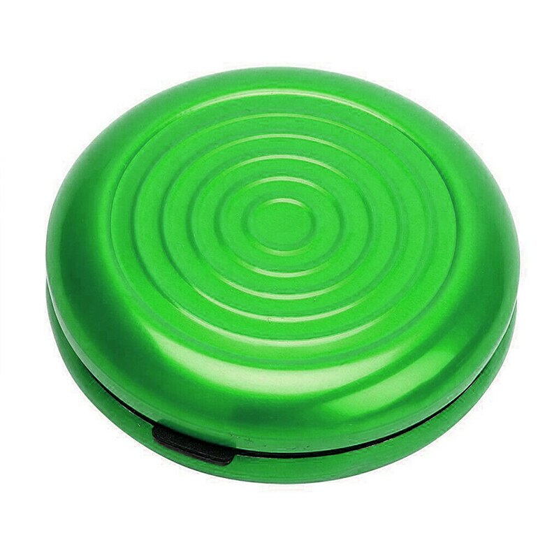 1PC Euro Dollar Alloy Coin Dispenser Coin Money Boxes Wallet Storage Collection Round Convenient Coin Holder Boxes For Kids: green