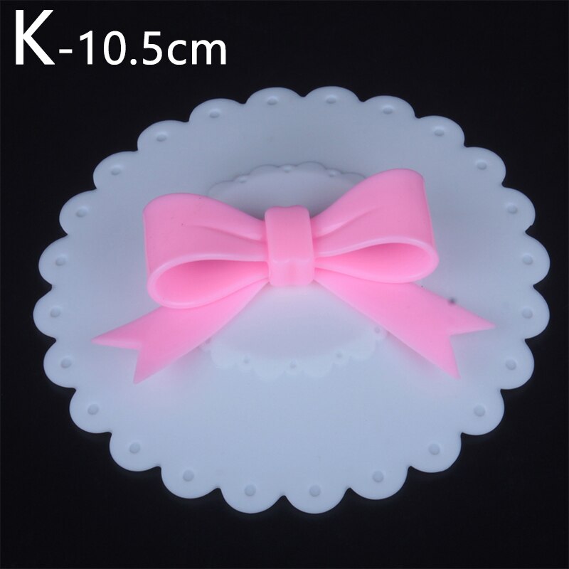 Siliconen bekerdeksels met strik, stofwerende komdeksels, isolatiebekerafdichtingen, mokkendeksels voor glazen bekers, drinkgerei, onderdelen, accessoires: K