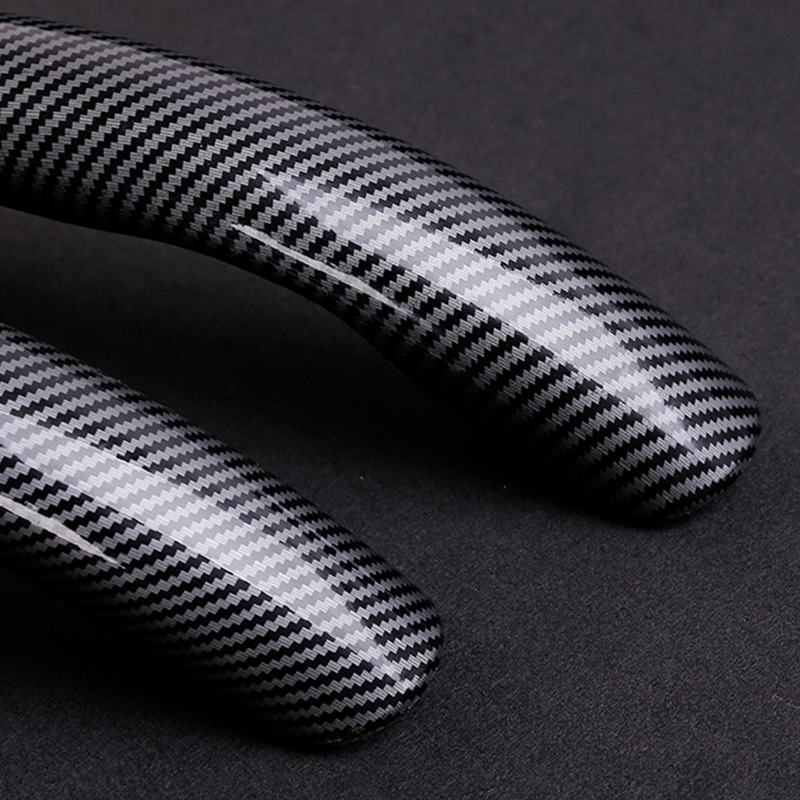 Car Steering Wheel Cover 38cm 15inch Carbon Black Fiber Silicone Steering Wheel For Tesla Model 3 Model Y X S Booster Anti-skid: black