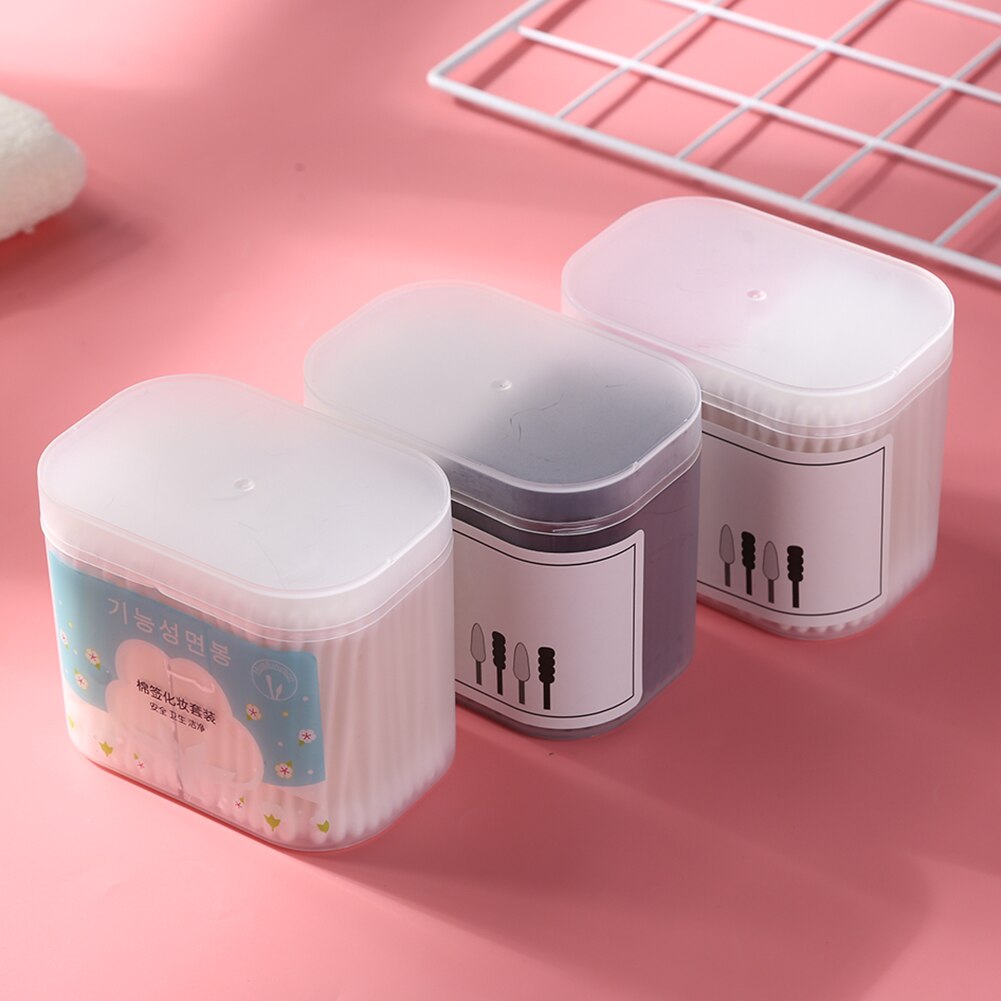 300 Uds desechables hisopo de algodón, oído, Nariz limpia palos de belleza cosméticos salud joyas oído limpio palos brotes Punta de algodón cabezas de hisopo