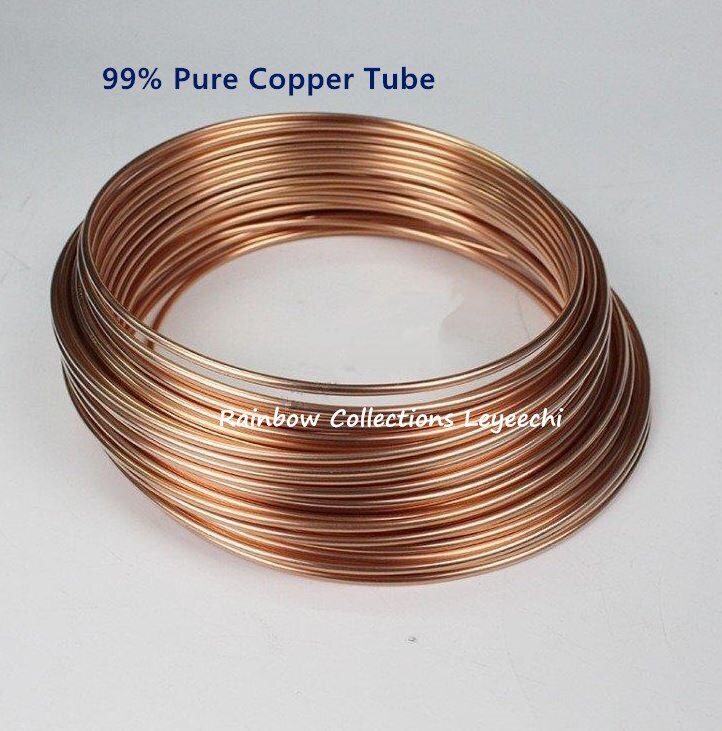 1M/lot 99% Pure Copper hose, Air conditioning copper tube,Soft copper tube
