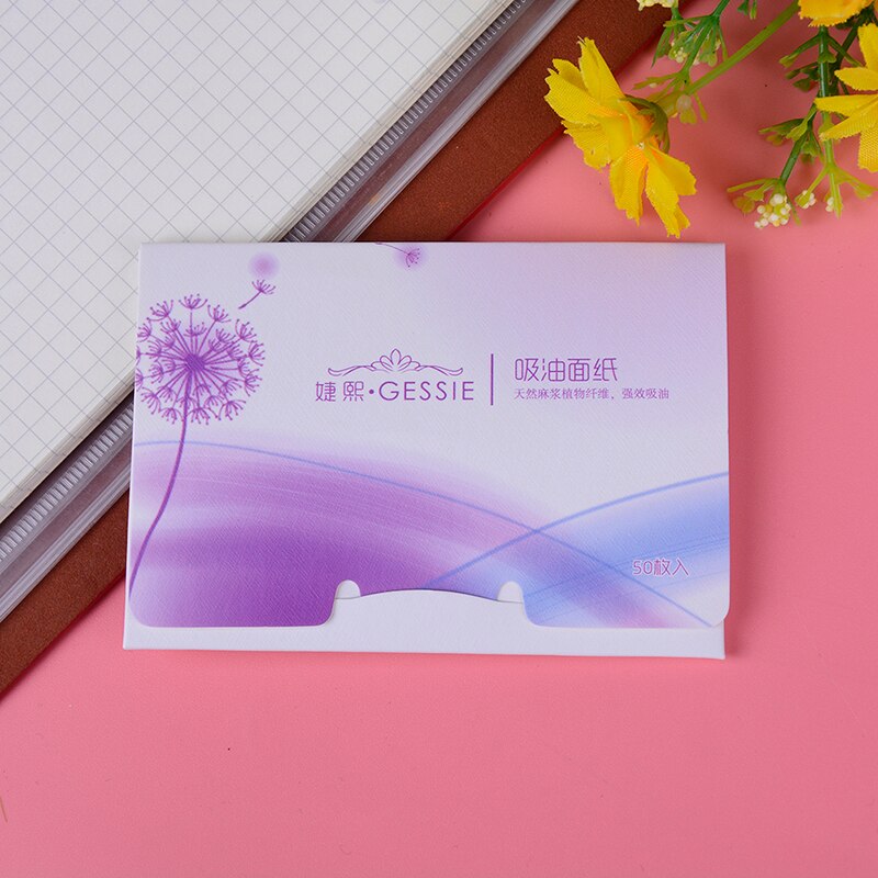 50 Sheets/pack Facial Absorbent Paper Tissue Papers Makeup Cleansing Oil Absorbing Face Paper Absorb Blotting Facial Cleanser
