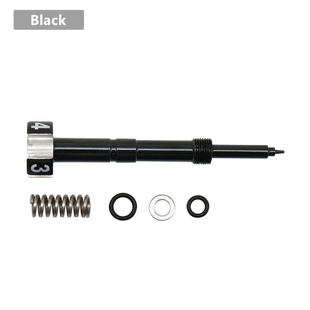 Tornillo de mezcla de combustible ZS MOTOS motocicleta fácil de ajustar ATV PWK Carb 4T moto aire FCR tornillo de carburador: Black