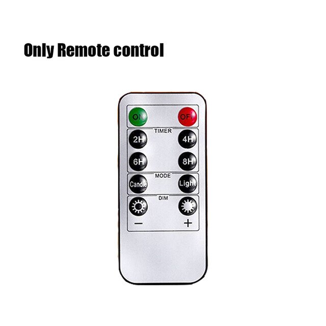 Afstandsbediening Led Vlamloze Kaars Lichten Newyear Kaarsen Pasen Bruiloft Verjaardag Decoratie Verlichting Batterij Aangedreven Thee Licht: 1