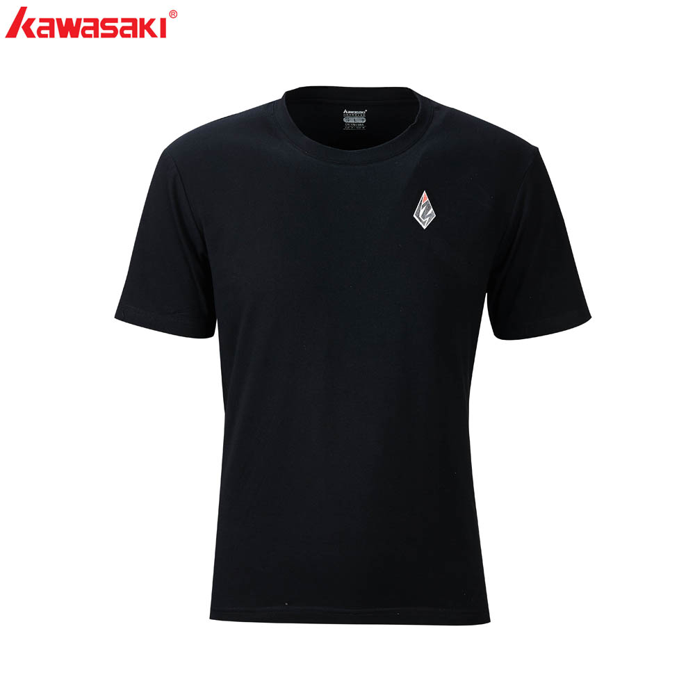 Kawasaki Breathable Badminton T-Shirt 100% Cotton Short-Sleeve Training Tennis T-Shirts For Unisex Sportswear ST-R3250