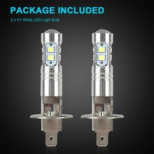 H1/h32 stuks led-koplamp, waterdicht, superheldere mistlamp, dagrijverlichting, nachtmistlamp, 6000k witte auto-accessoires