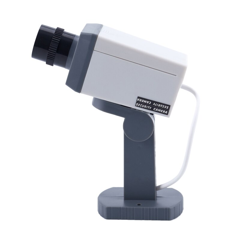 Di SICUREZZA fittizia LED FOTOCAMERA Girevole Motion Activated Luce-Potenza Della Batteria A Casa Falso