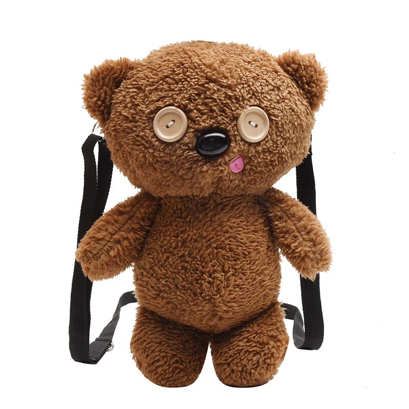 Girls Messenger Bag Bear Chain Plush Bag Korean Shoulder Women Small Bag: 09