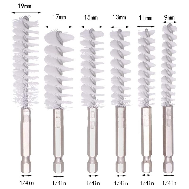 20 Pack Wire Brush Set Voor Boormachine Impact Driver, Roestvrij Staal, Messing, nylon Borstel Met Handvat