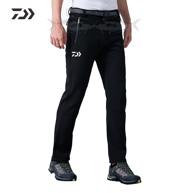 Daiwa Vissen Broek Winddicht Waterdichte Broek Dikker Effen Mannen Outdoor Wandelen Rits Pocket Broek Sport Vissen Kleding