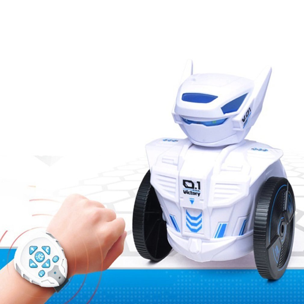 2.4G Kids Horloge Afstandsbediening Auto Zwaartekracht Detectie Wetenschap En Technologie Assembleren Robot Wetenschappelijke Speelgoed