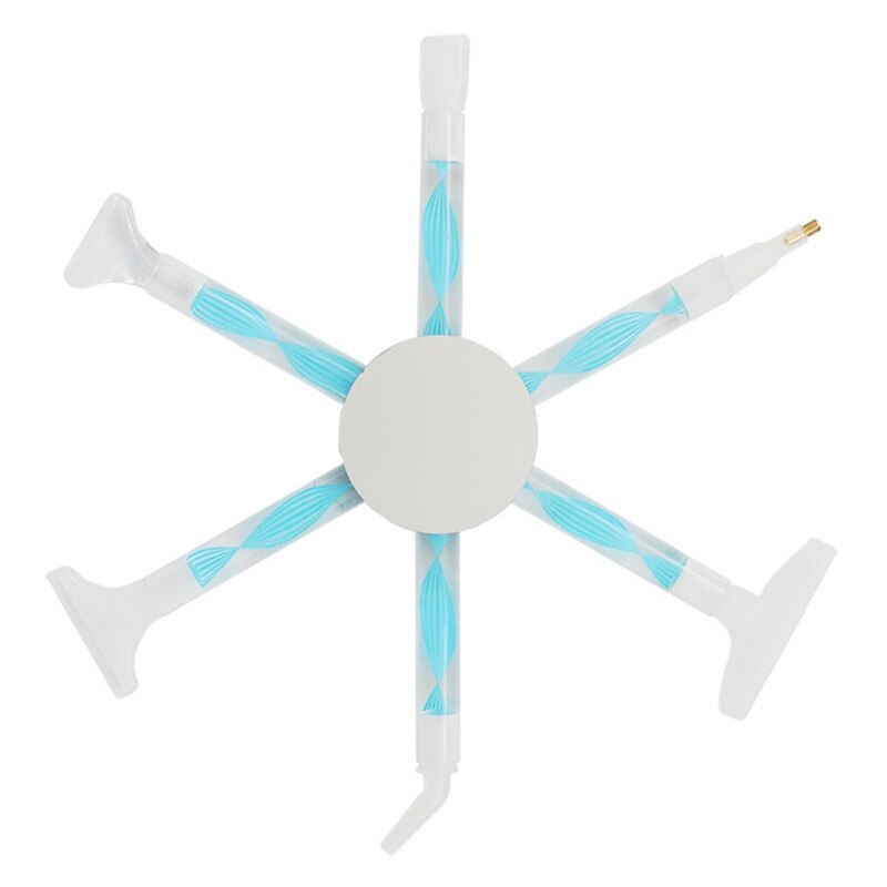 Multi-Placer Diamond Art Painting Pen Point Drill Pen Nail Point Pen for DIY Nail Crafts Sewing Handicrafts: Plastic-BL