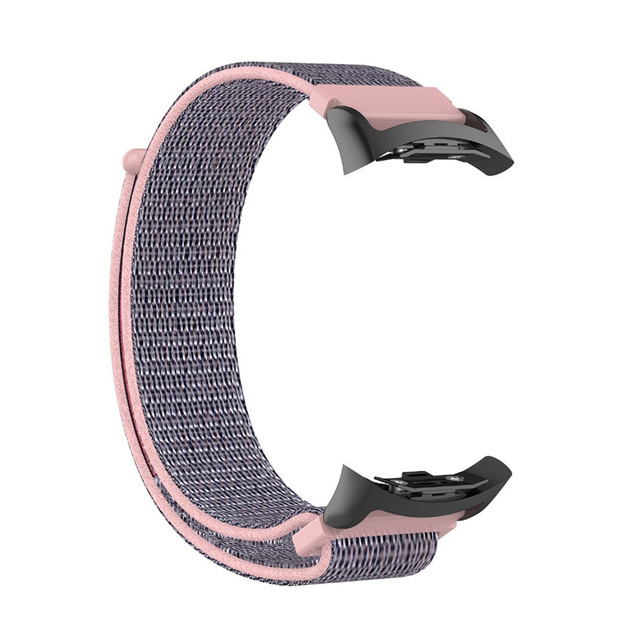 Bracelet de montre de Sport en Nylon pour Samsung Gear Fit2 Pro bracelets de montre de fitness Bracelet de poignet pour Samsung Bracelet de 2 SM-R360: pink sand