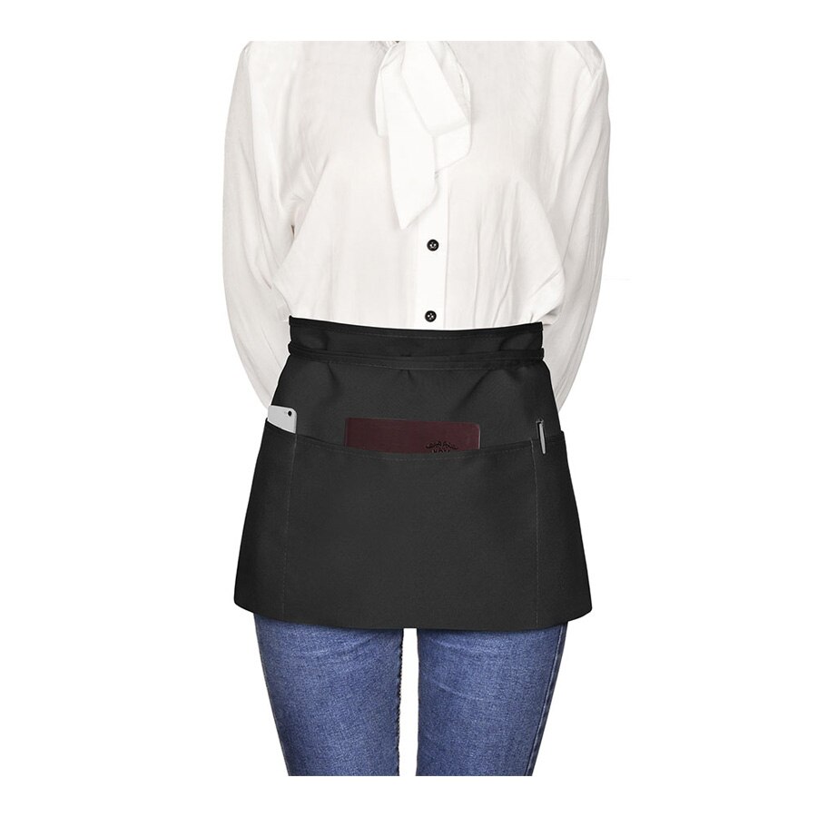 Viedouce-tablier de cuisine étanche, alimentation, barbecue, peinture, travail avec poches, barista: Skirt apron black