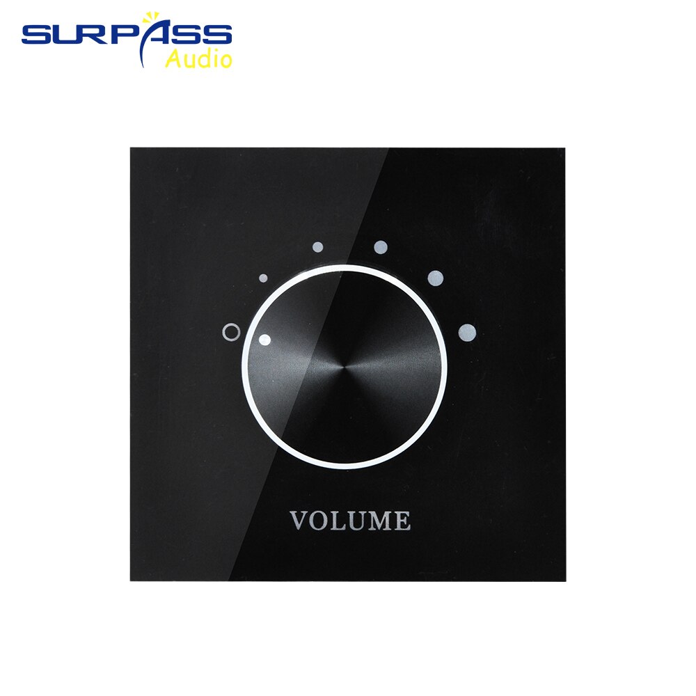 Stero Volume Tuning Switch 5 Adjustment Two Channel Fixed Resistance Music Speaker Volume Controller: black volume switch