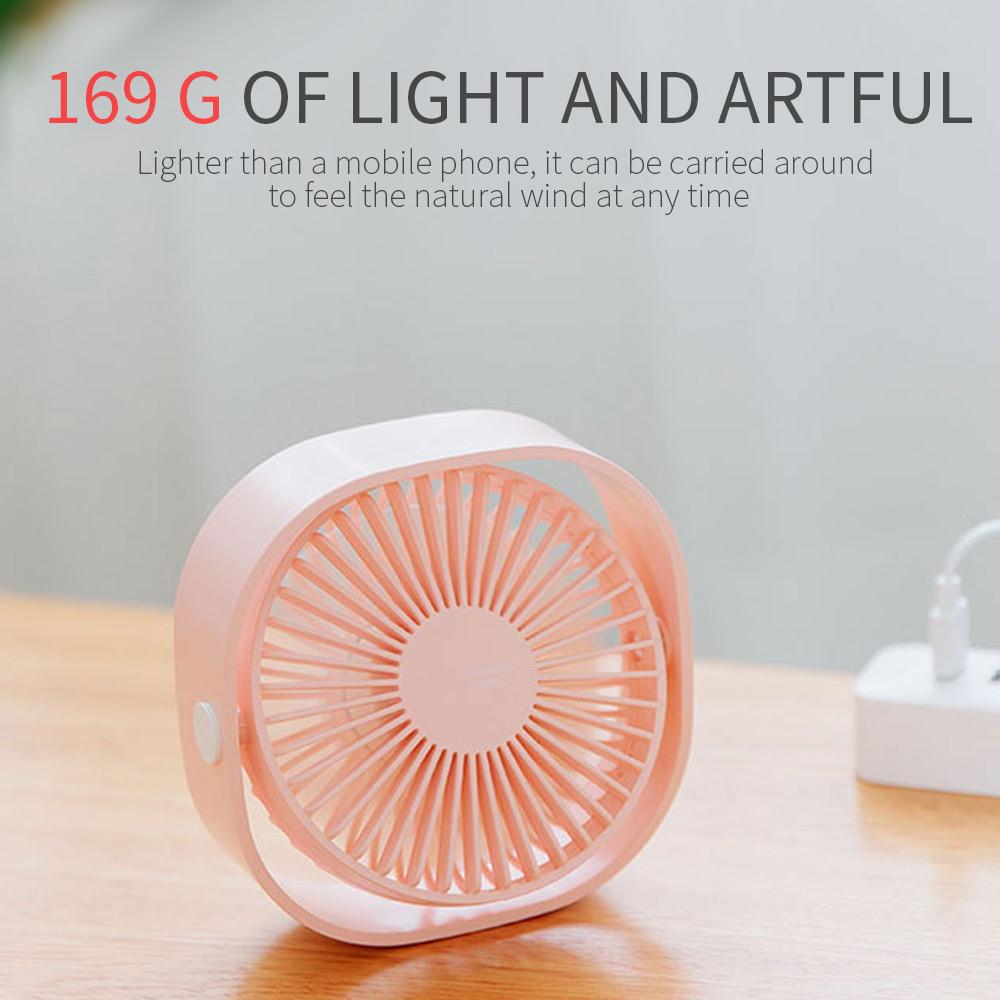 USB ABS Portable Mini Personal Desk Fan Student Delicate Air Conditioning Summer Travel Outdoor Handheld Personal Fan