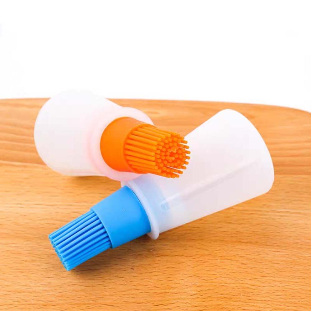 Draagbare Siliconen Olie Fles Met Borstel Grill Olie Borstels Vloeibare Olie Gebak Keuken Bakken Bbq Gereedschap Keuken Gereedschap