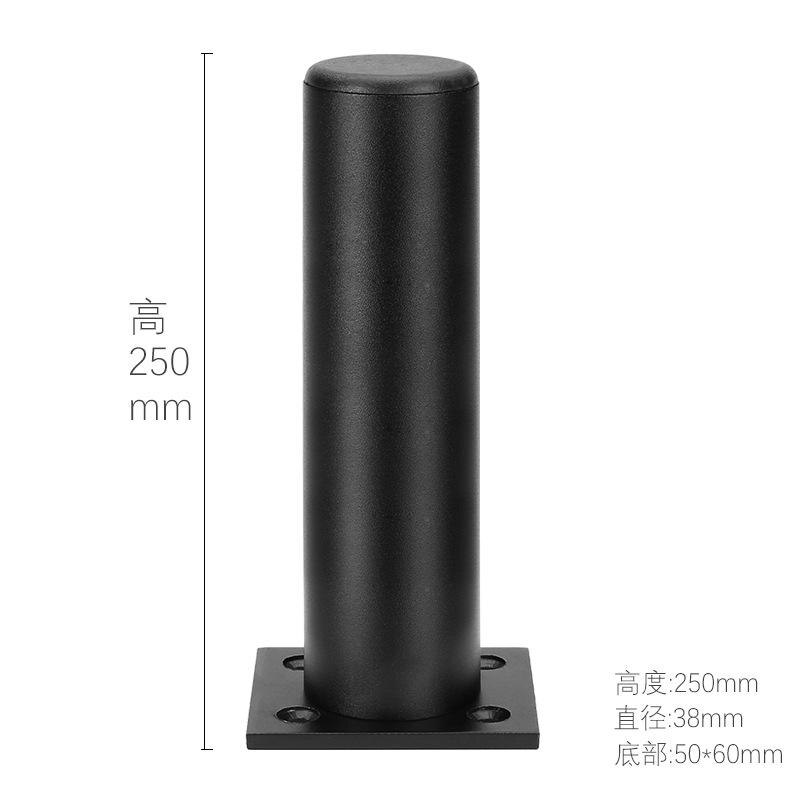 Furniture Table Legs Metal Leg High grade Aluminium Alloy Cabinet Foot Bathroom Tea Sofa All Straight Tube Ball: Orange