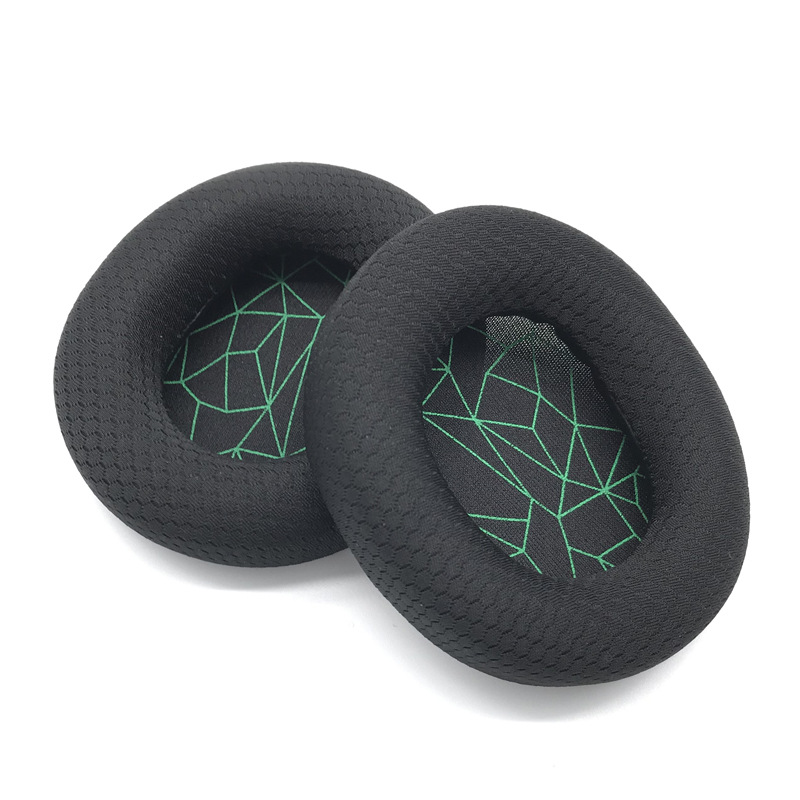 Pour SteelSeries Arctis 3 5 cache-oreilles casque de jeu oreillettes en mousse éponge coussin remplacement élastique bandeau crochet et boucle faisceau: Menthe Couleur