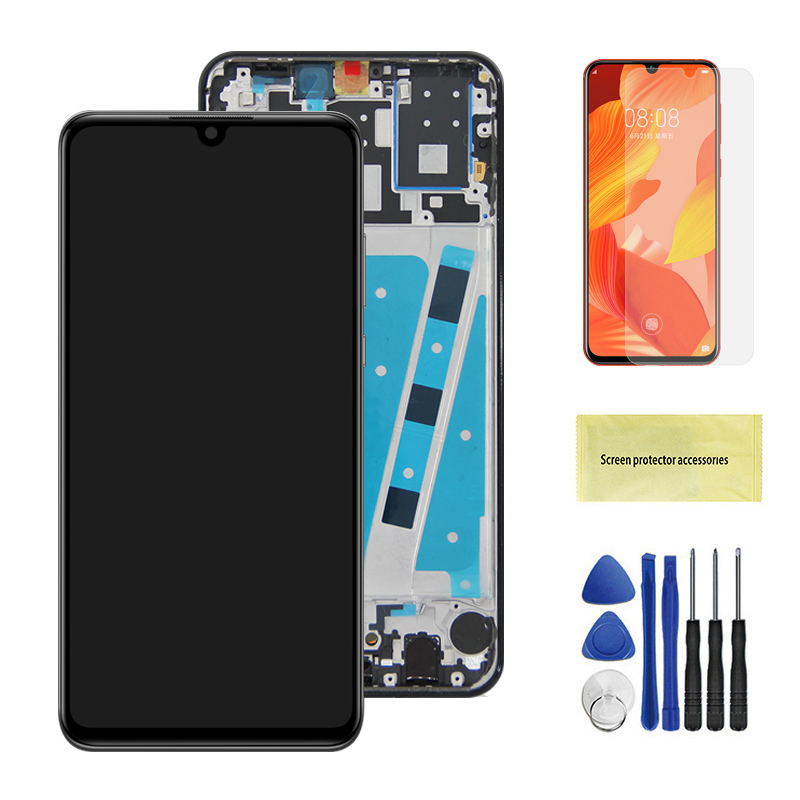 P30 Lite Scherm, Voor Huawei P30 Lite Lcd-Scherm MAR-LX1M Lx2 Al00 Touchscreen Voor Huawei P30 Lite Nova 4e Scherm Vervanging: AZURE