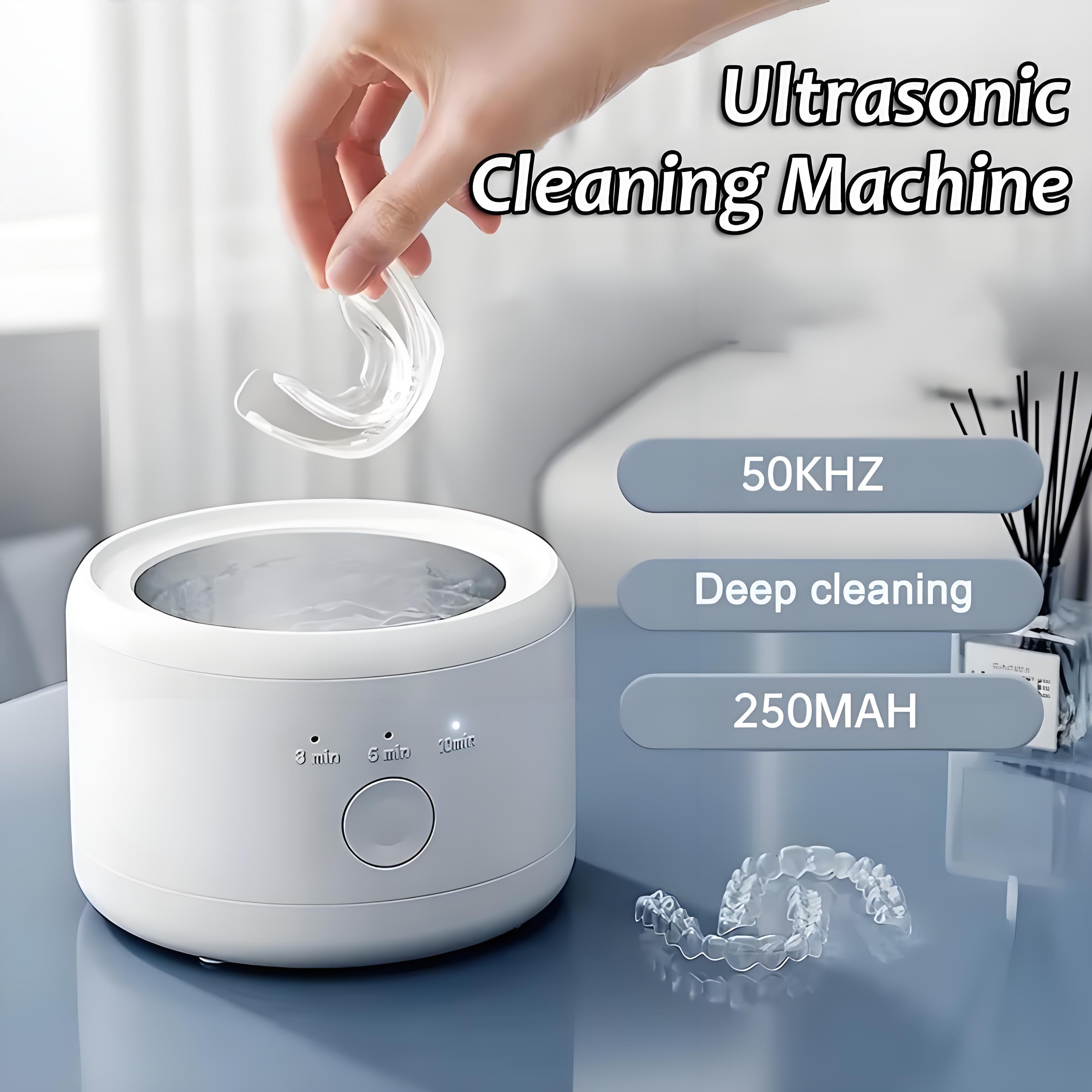 Ultrasonic Electric Braces Cleaner Machine Multi-function Invisible Retainer Denture Jewelry Glasses Makeup Brush Cleaner