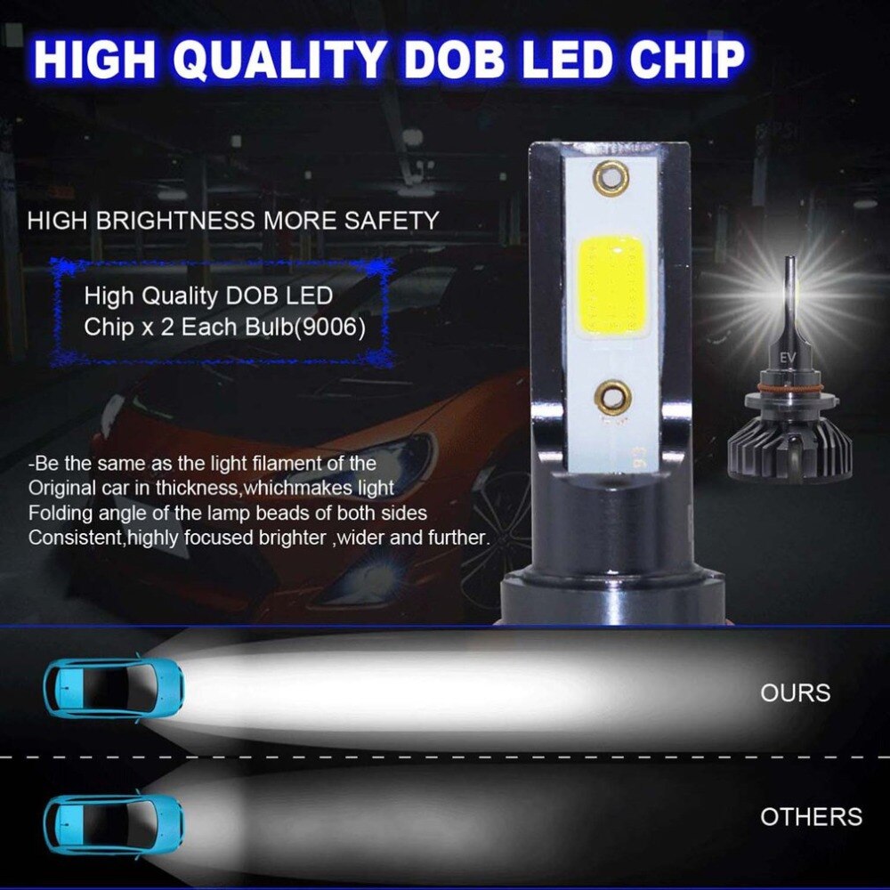 Universal- Ein Paar 1500W 225000LM DOB LED Fernlicht Scheinwerfer Wandlung Bausatz 6500K Weiß Birne hoch Energie LED-lampen LED Licht