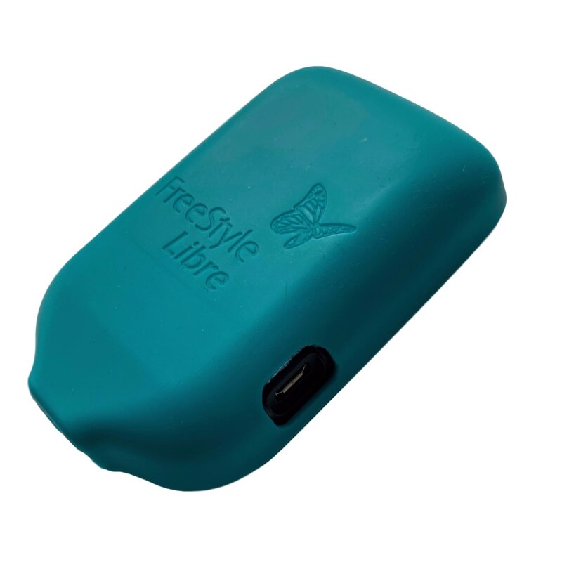 Coque en Silicone Premium pour Freestyle Libre/Freestyle Libre 2, avec film de protection d&#39;écran trempé: Gel Case Green