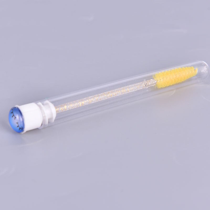 1 Uds. De brochas para pestañas con tapa, aplicador de colores, herramienta de maquillaje, brocha de tubo para pestañas, con tapas para rímel varitas, Varita para pestañas: Azul