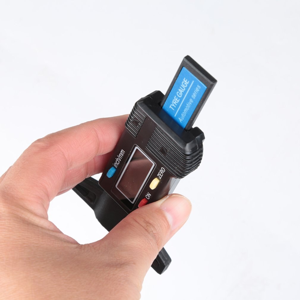 High-Precision Electronic Digital Display Tread Depth Gauge Tread Gauge Depth Vernier Caliper Gauge 0-25Mm