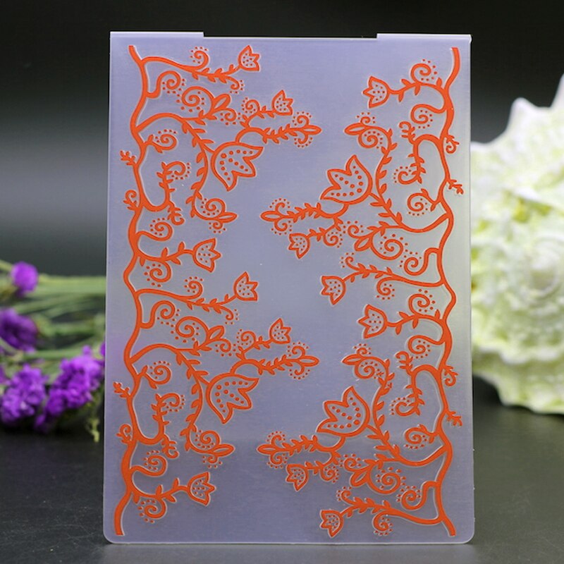 Blume Grenze Kunststoff Vorlage Handwerk Karte, Der Papier 1Pc Fotoalbum Hochzeit Dekoration Scrapbooking Prägung Ordner Neue