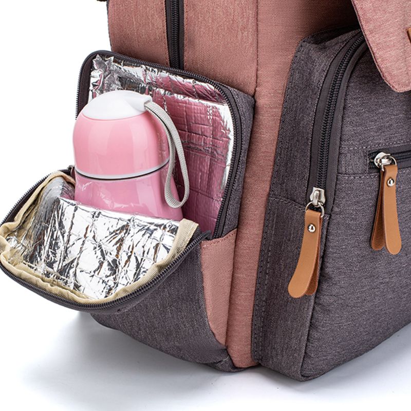 Multifunctional Baby Diaper Mummy Backpack Large Capacity USB Port Nappy Bag