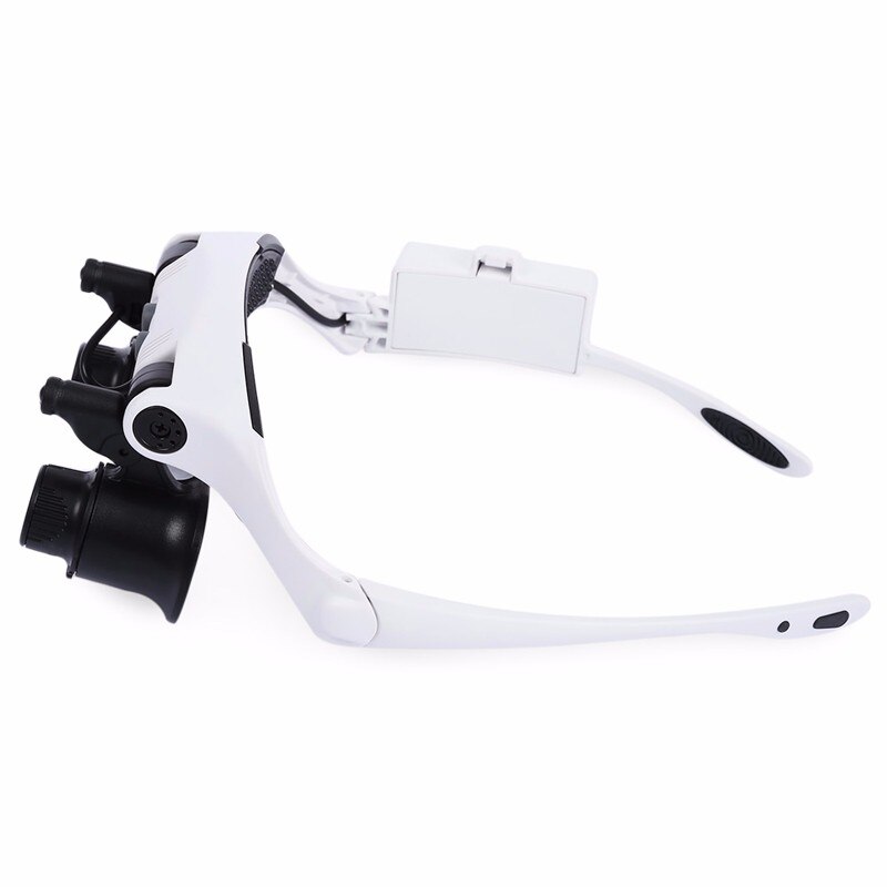 Headband LED Magnifying Glass Headlamp Microscope Jewelry Watch Repair