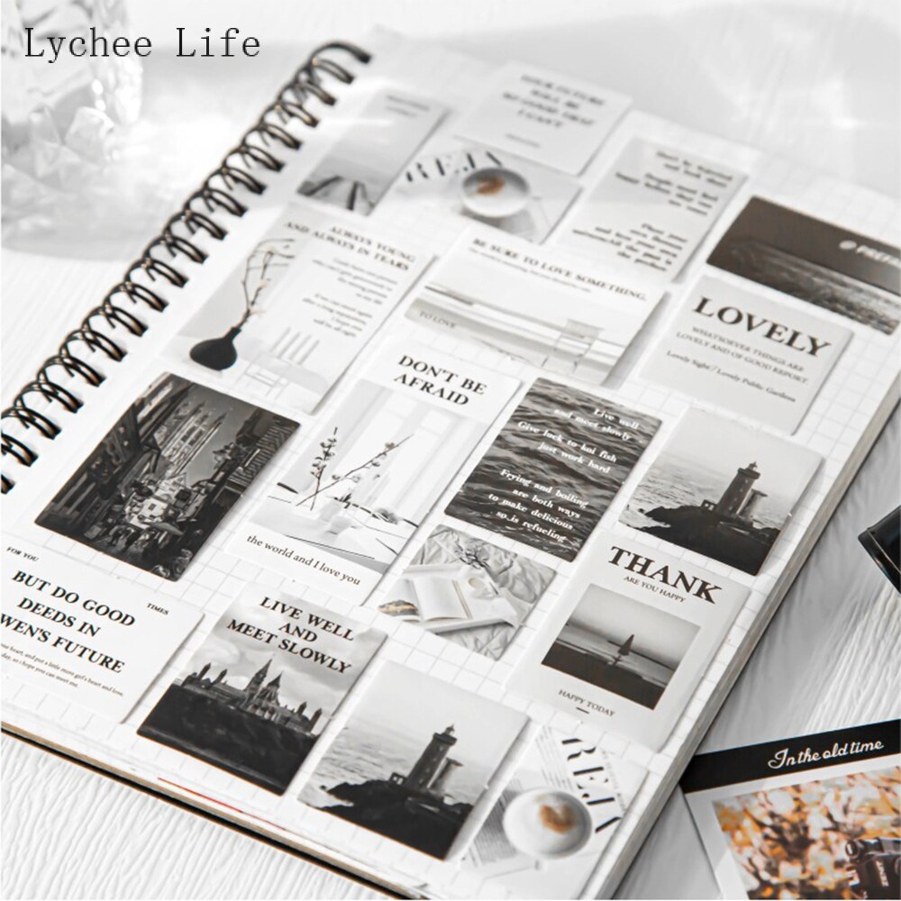 Lychee Leven Vintage Foto Stickers Set Scrapbooking Stickers Voor Journal Planner Diy Papier Ambachten Scrapbooking