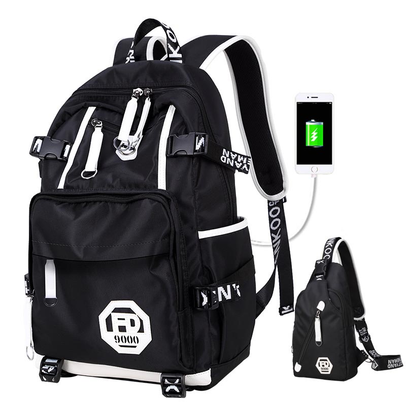 Mochila para portátil de 15,6 pulgadas con puerto de carga USB para mujer, mochila para estudiantes y estudiantes, mochila para niños mochila: style 6 set