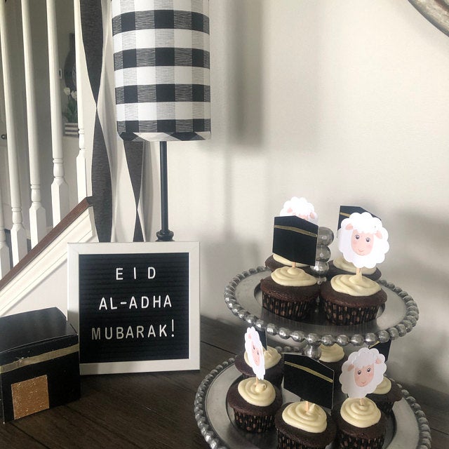 Eid al adha cupcake topper eid party hajj feestdecoratie-24st