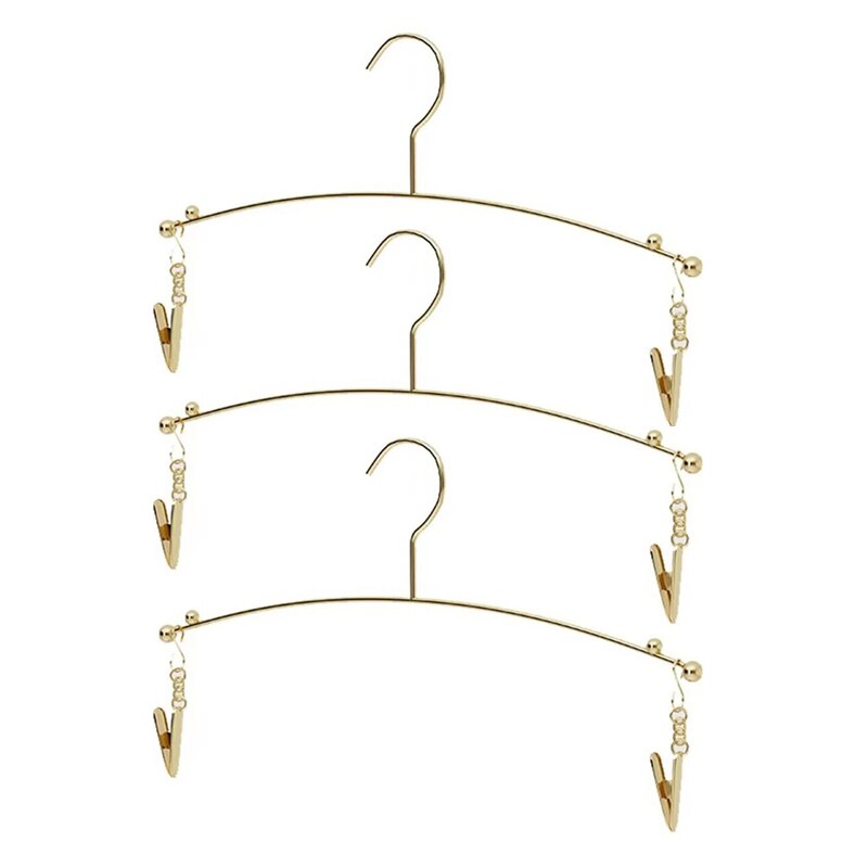 Tendedero de Metal para ropa interior y exterior, colgador de ropa con Clips para sujetar calcetines, bragas, 1/3 piezas, TUE88: 3pcs