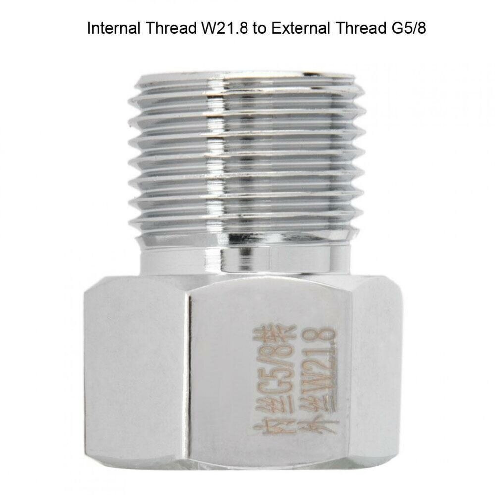 CO2 Regulator Adapter Cylinder Connector Converter Aquarium Fish Tank Tool Part W21.8 G5/8 M22