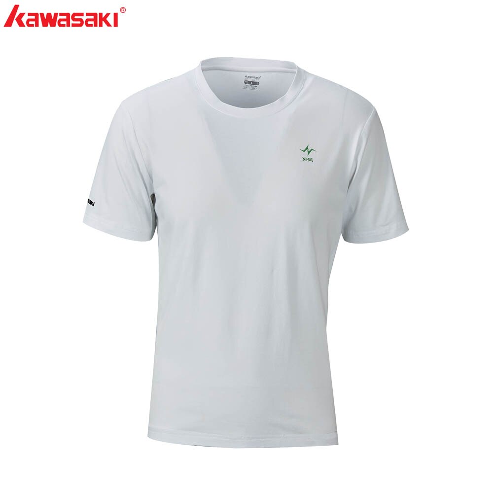 Kawasaki-Camiseta de bádminton transpirable, camisetas de tenis de entrenamiento de manga corta de 100% algodón, ropa deportiva Unisex, ST-R3250