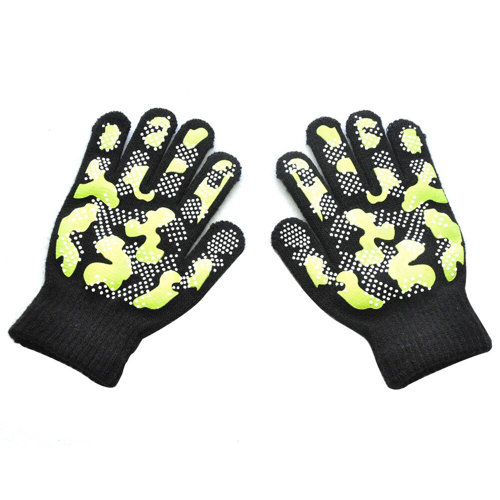 neueste Paar Jungen Magie Dehnbar Tarnung Handschuh Winter warm nicht-Unterhose Handschuhe Für freundlicher freundlicher draussen Pflege Liefert: Kaffee