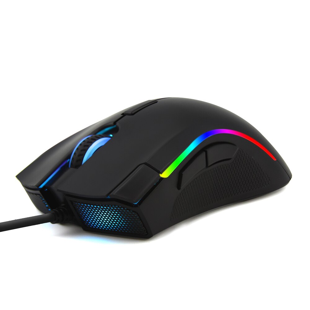 Delux M625 RGB Wired Gaming Mouse Ergonomic 7D 24000 DPI Adjustable Mause USB Optical Computer Backlight Game Mice For PC Laptop